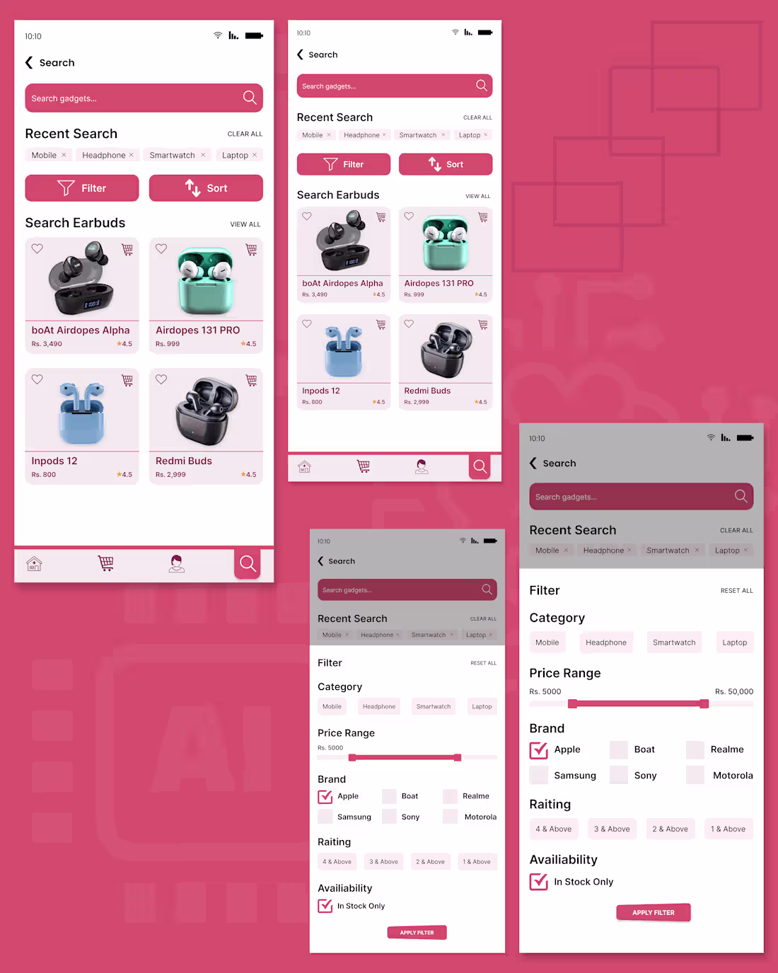 Cover image for Gadgets E-commerce App UI Design
