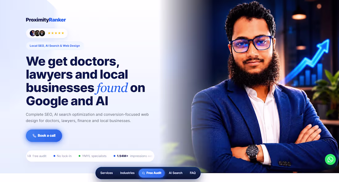 Cover image for SEO Agency Homepage: Designed &