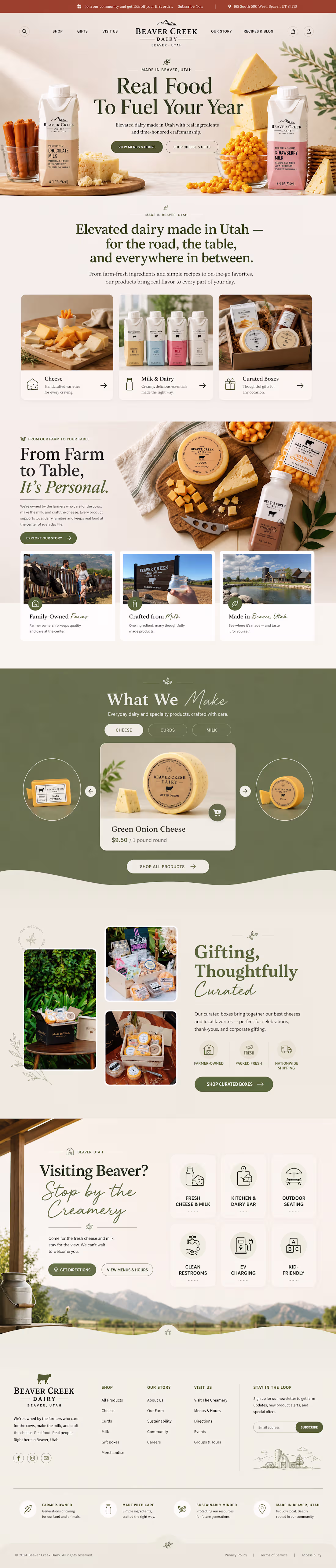 Cover image for Beaver Creek Dairy is a