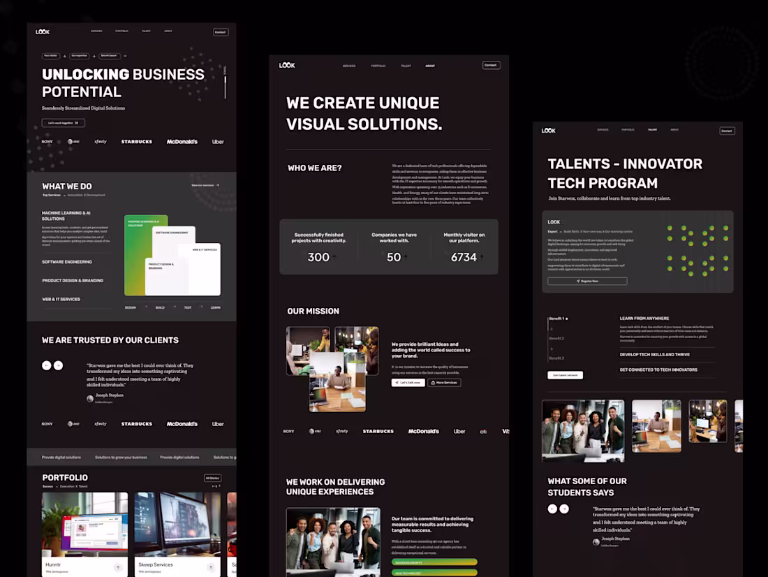 Cover image for Landing Page Designs for Multiple Sectors
