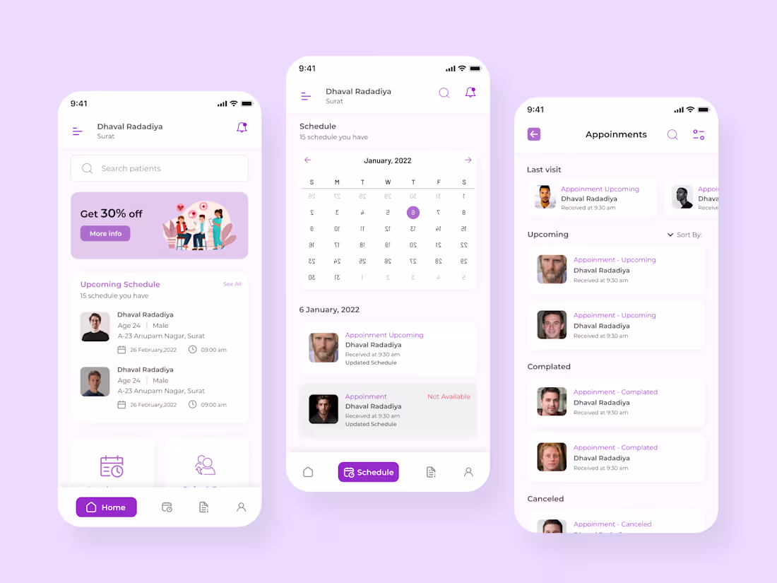 Cover image for HealthCare | Appointment App | UI/UX Design