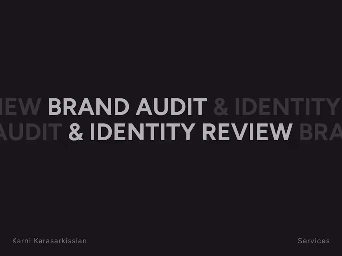 Cover image for Brand Audit & Identity Review
