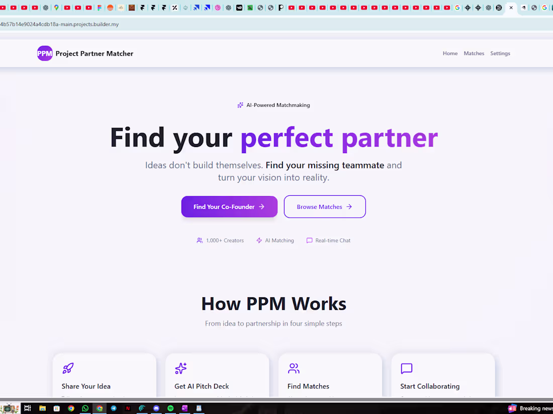 Cover image for PPM – Project Partner Matcher (for Creator Economy) Problem ...