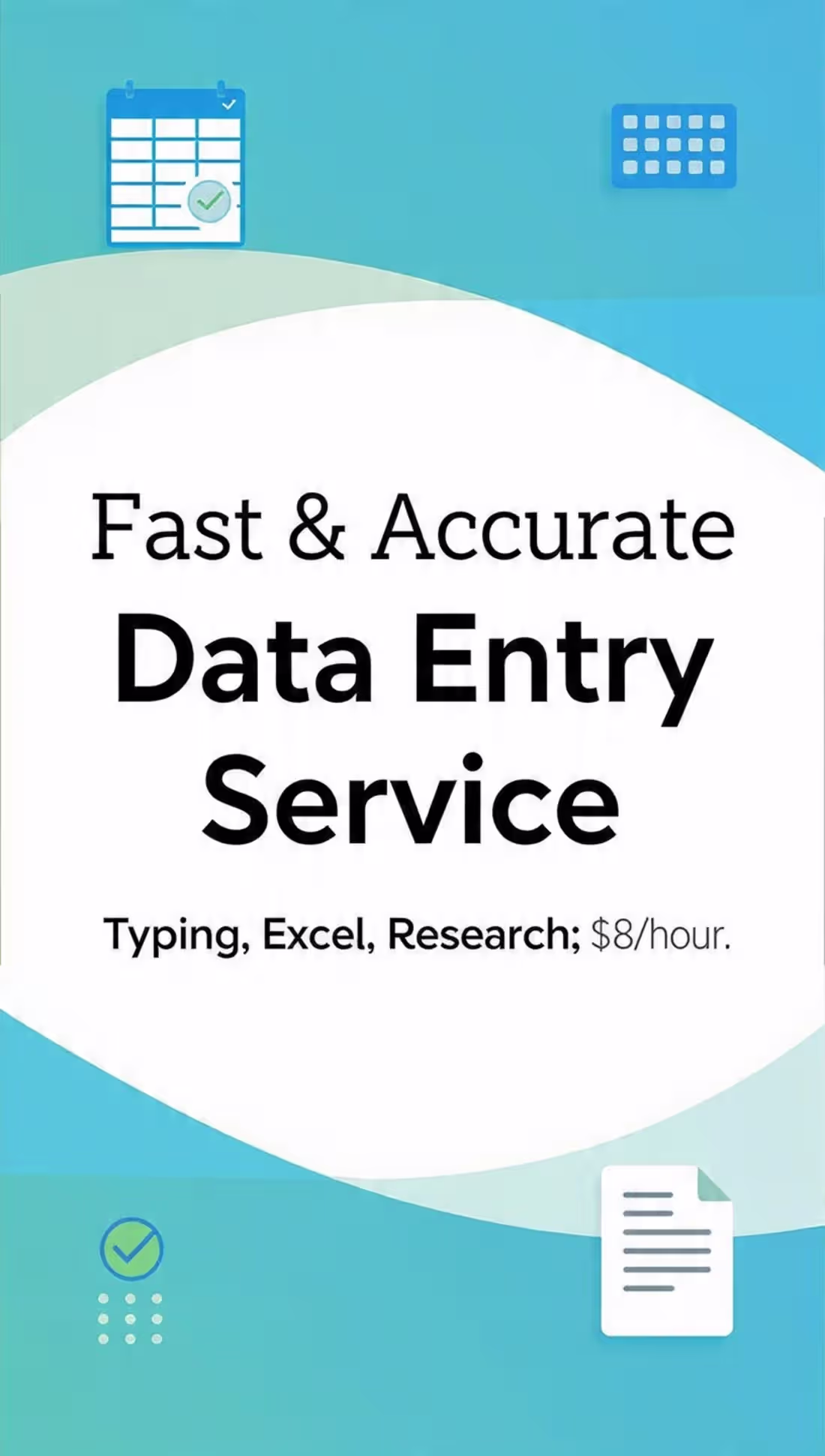 Cover image for I provide fast, accurate, and