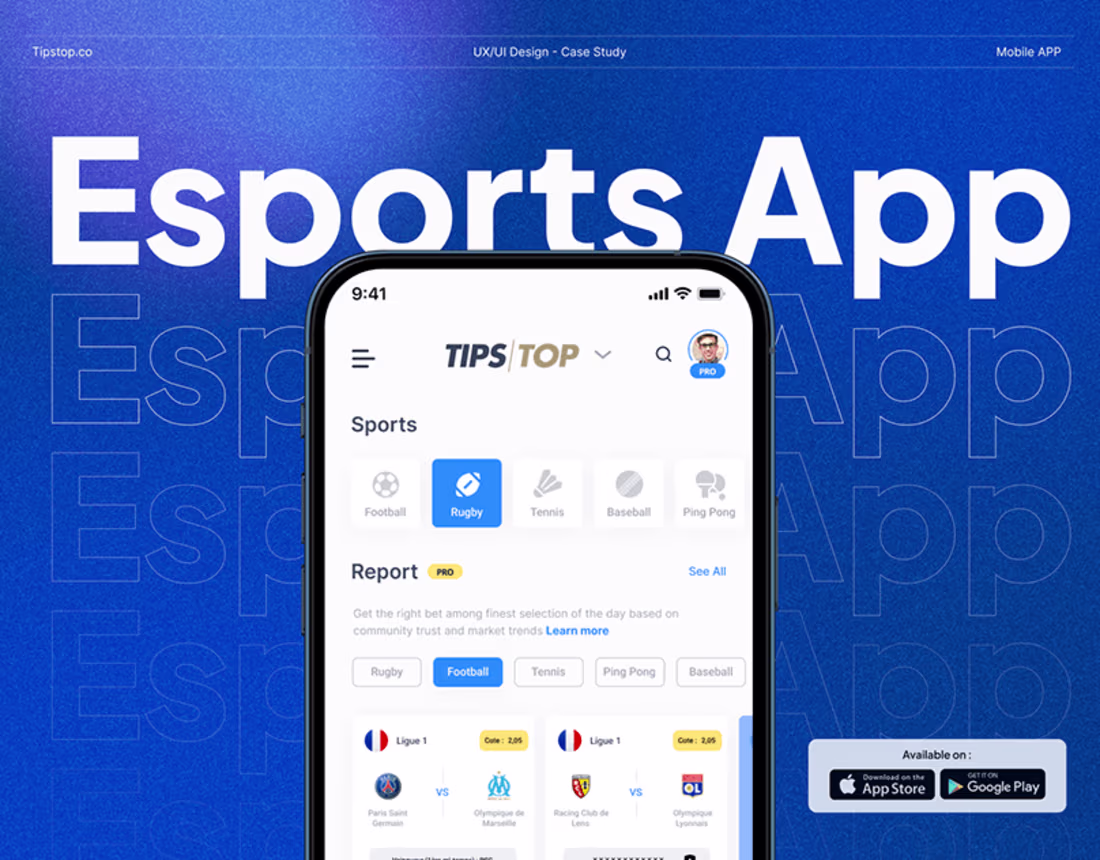 Cover image for Tipstop - Esport Mobile App