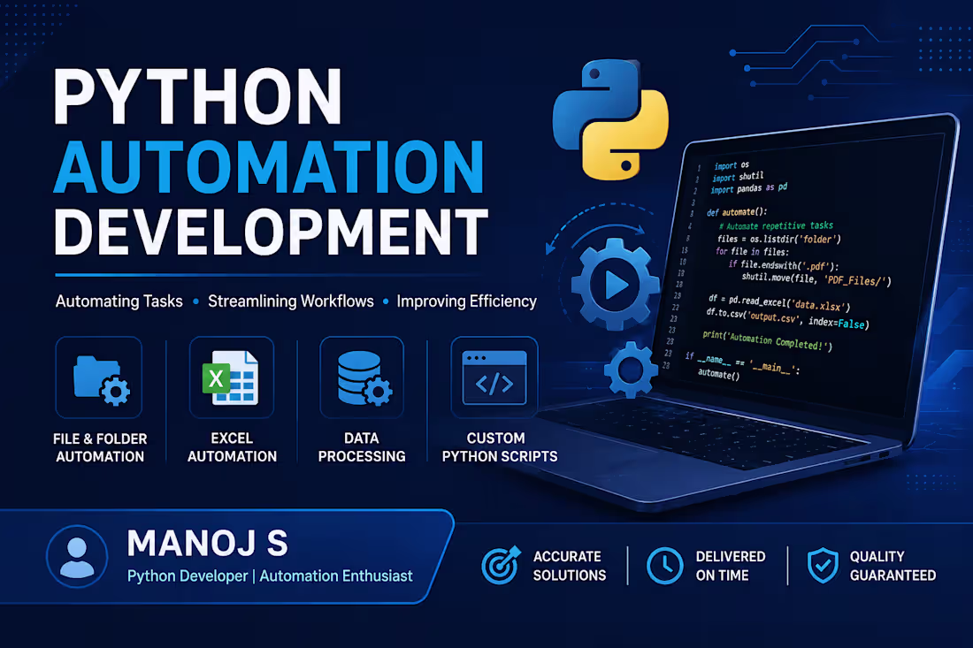 Cover image for Python Automation Development