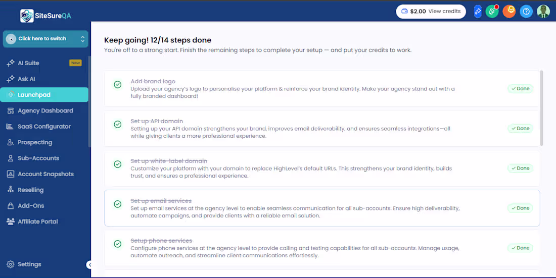 Cover image for Gohighlevel Whitelabel SaaS