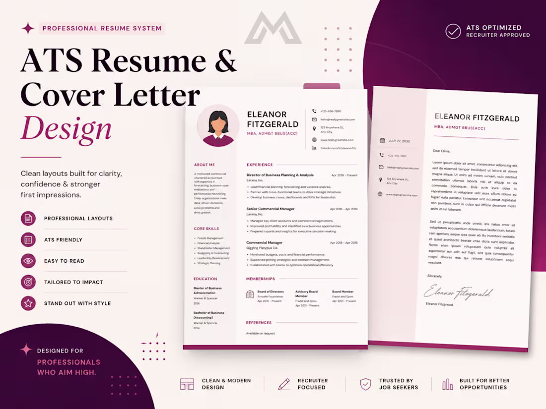 Cover image for ATS-Friendly Resume & Cover Letter Writing Services