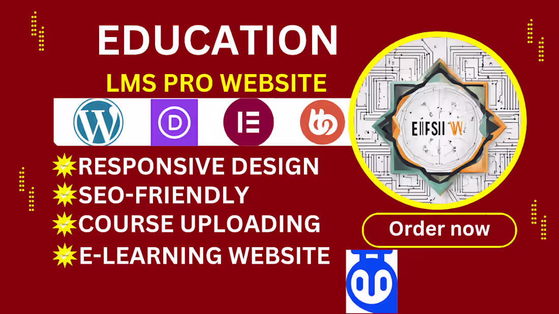 Cover image for Modern and responsive Educational| Tutor Lms| Learndash website