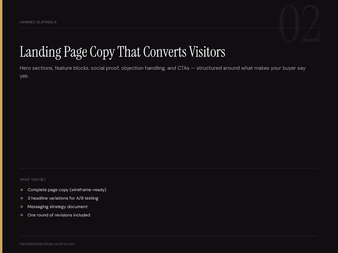 Cover image for High-converting landing page copy for SaaS & fintech