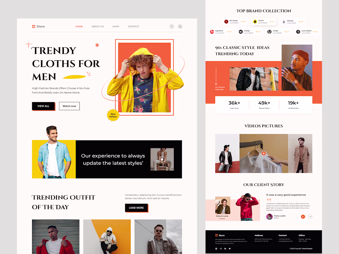 Cover image for Modern Fashion eCommerce Landing Page