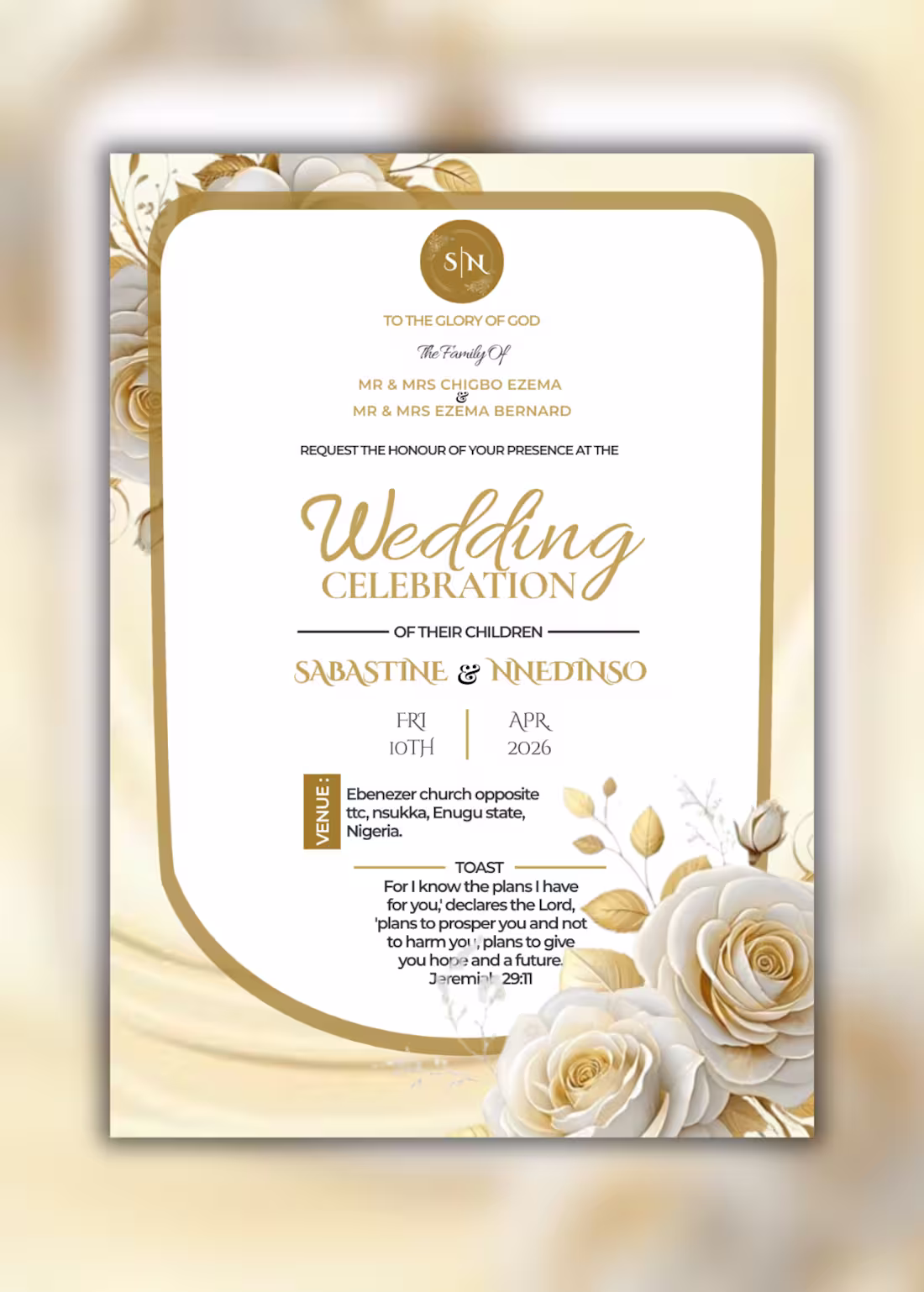 Cover image for Wedding card For Visual invitation