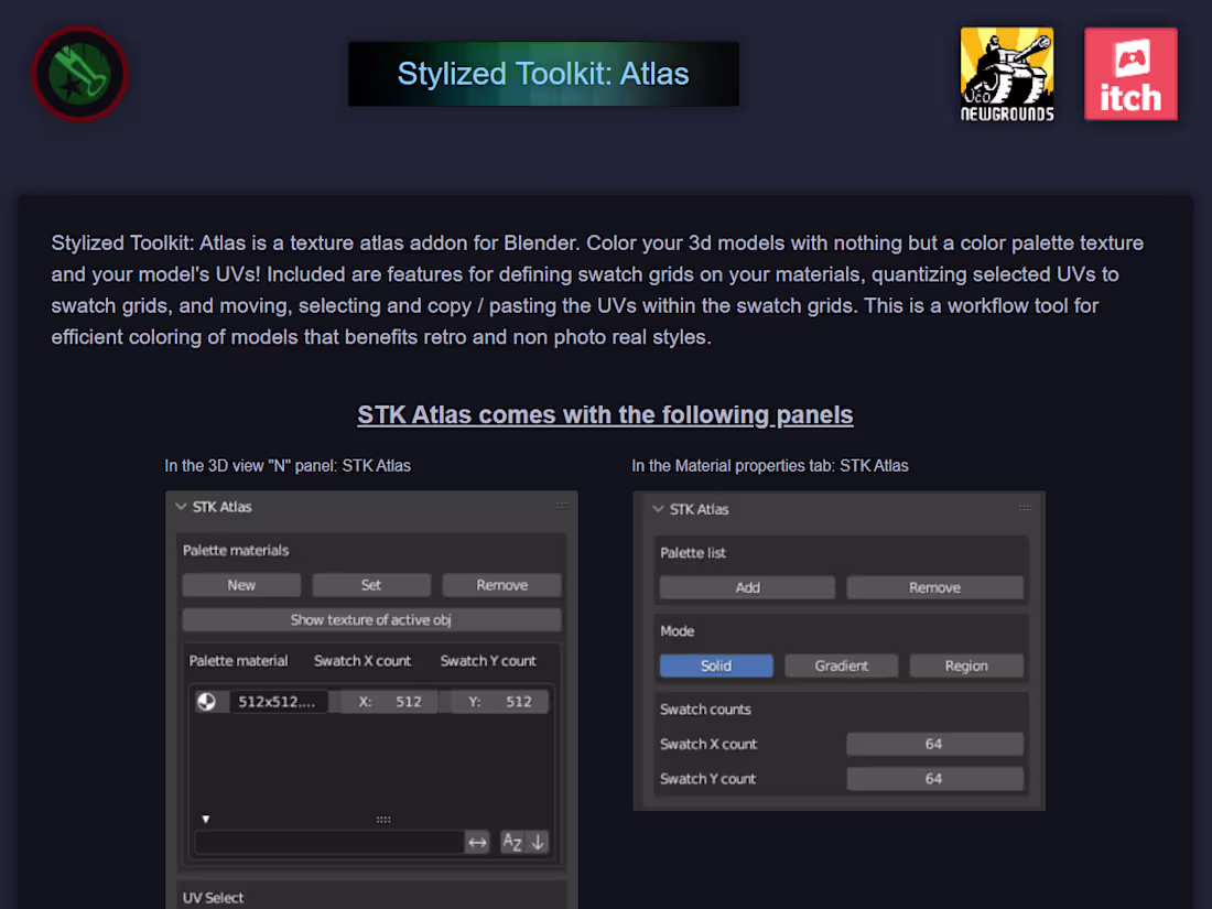 Cover image for Stylized Toolkit: Atlas. Technical documentation