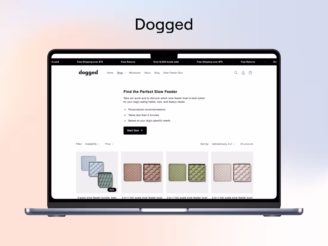 Cover image for E-commerce Conversion Optimization for Dogged
