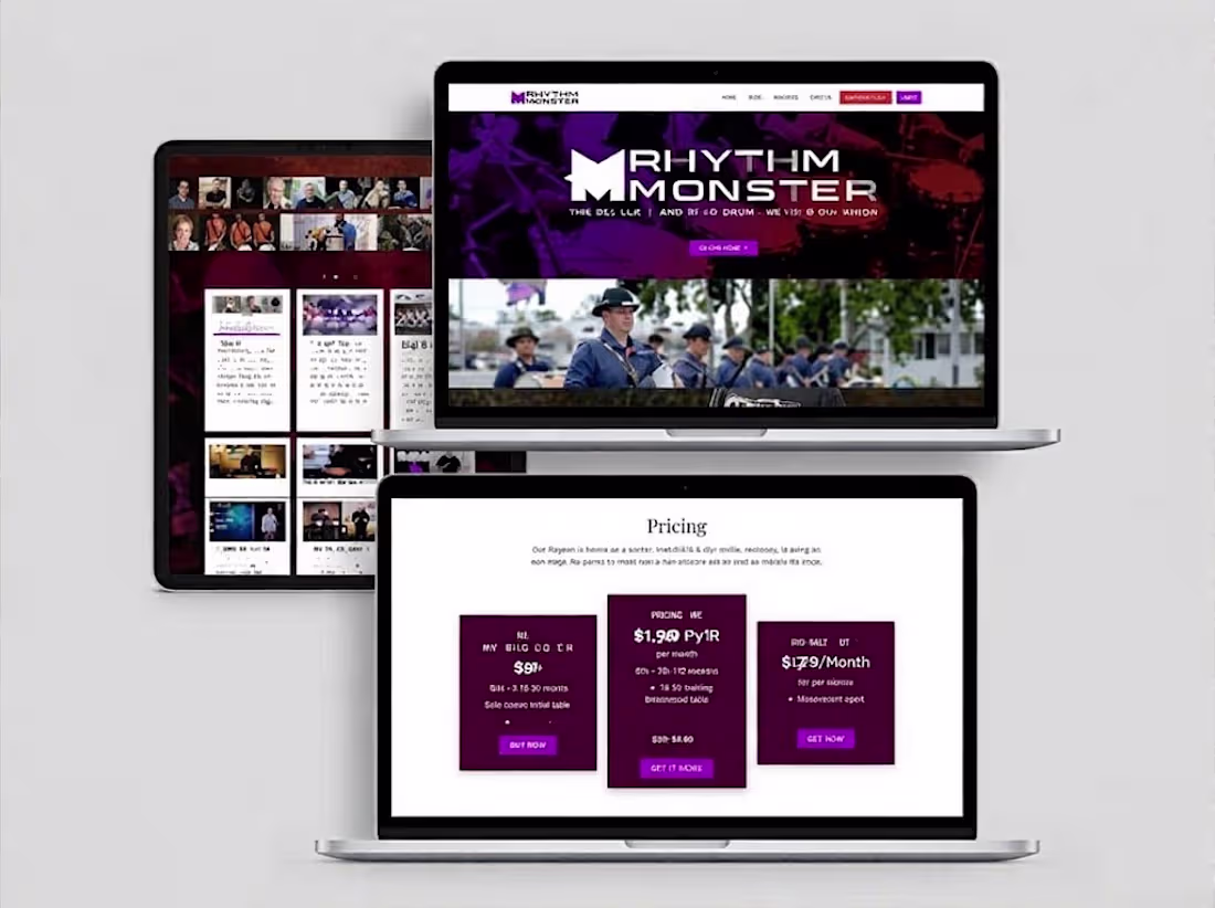 Cover image for Kajabi Website For Rhythms Monster