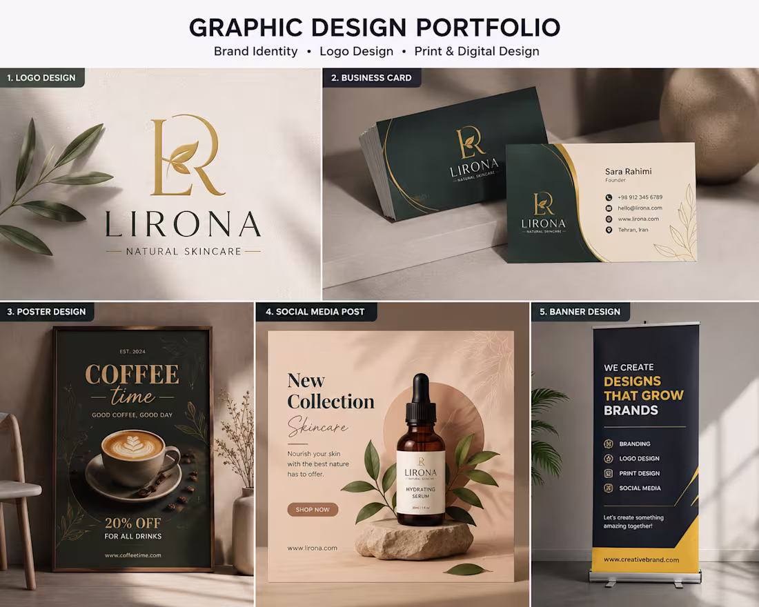 Cover image for Graphic Design Portfolio
This portfolio showcases