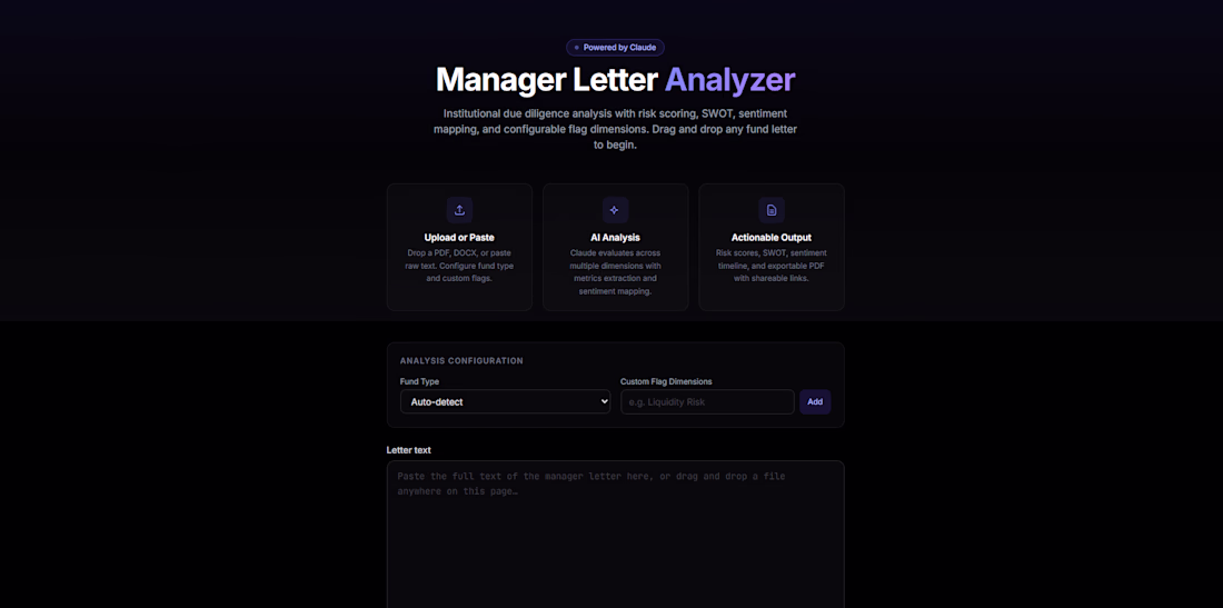 Cover image for AI-Powered Hedge Fund Letter Analyzer