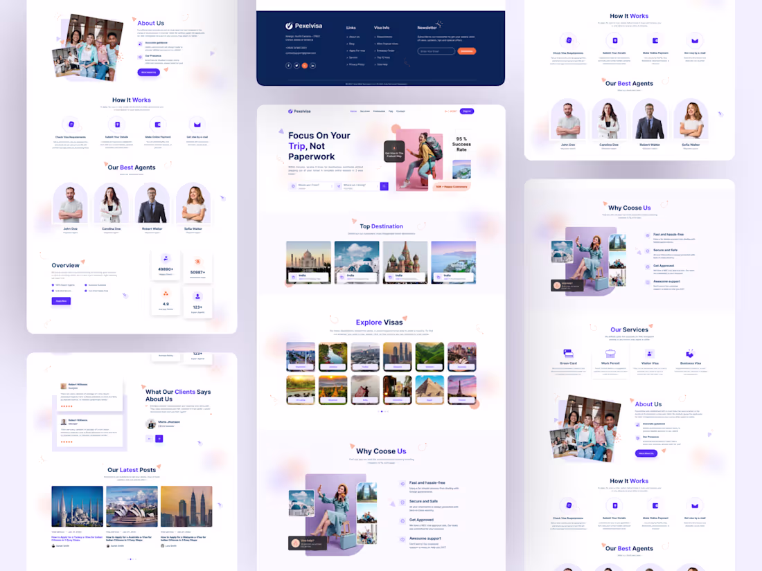 Cover image for Pexelvisa _Online Visa Consultancy Website