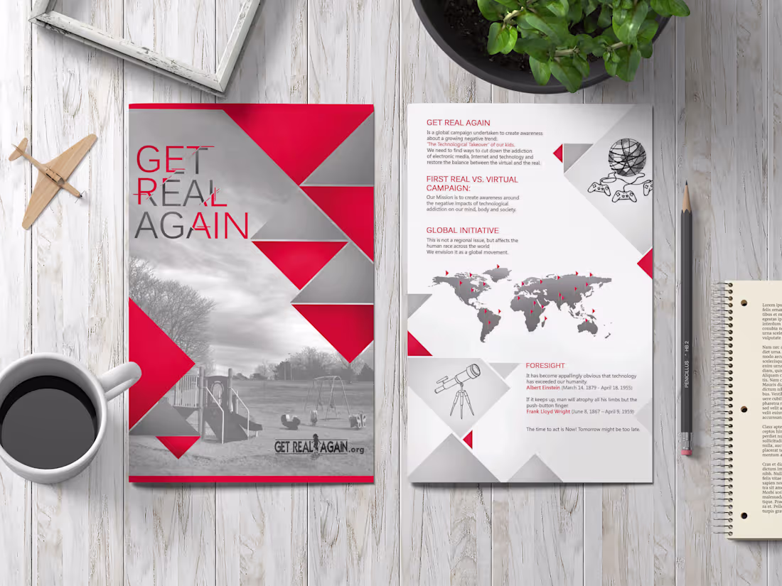 Cover image for Broucher for NGO (Get Real Again)