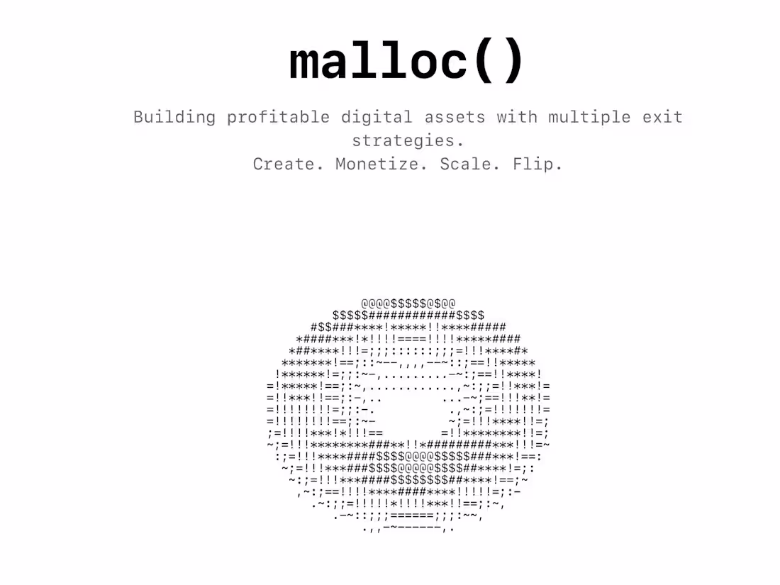Cover image for malloc() - Digital Product Studio