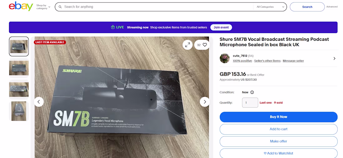 Cover image for Ebay product listing 
