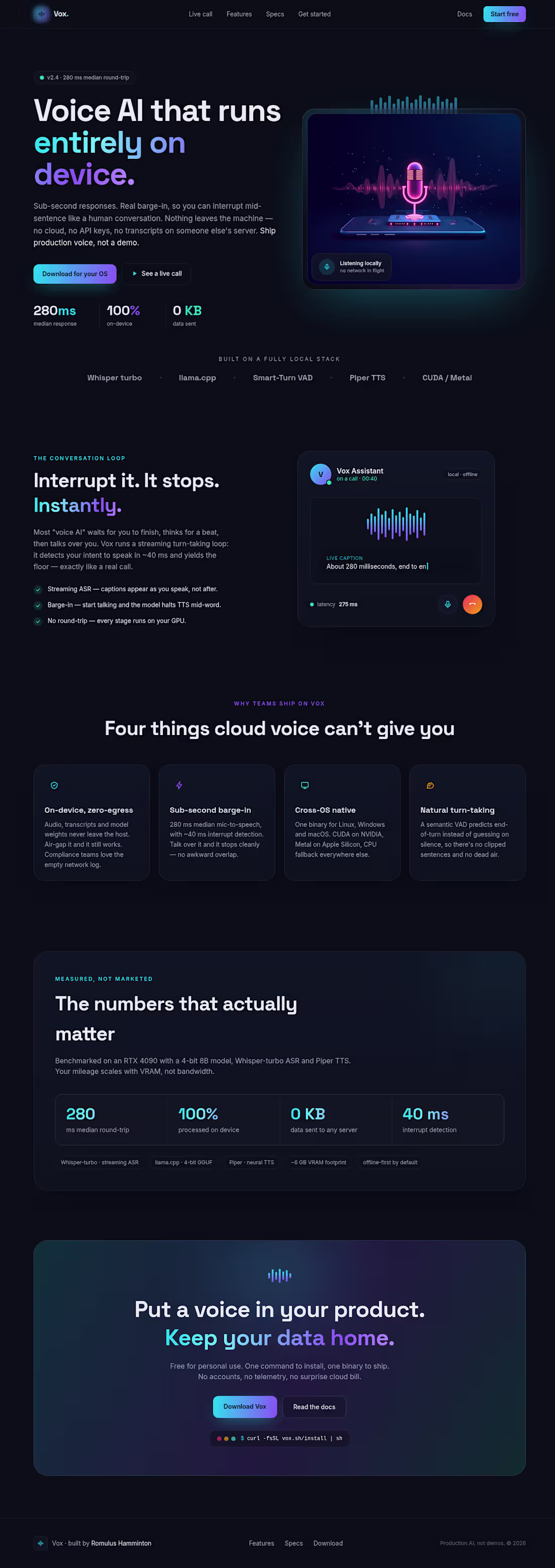 Cover image for Vox — product page for