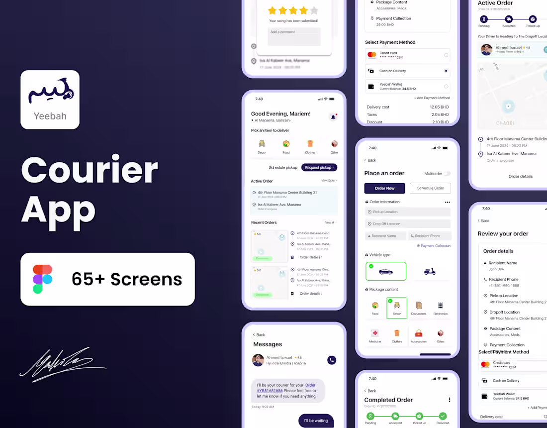Cover image for Courier Mobile App Redesign - Case Study