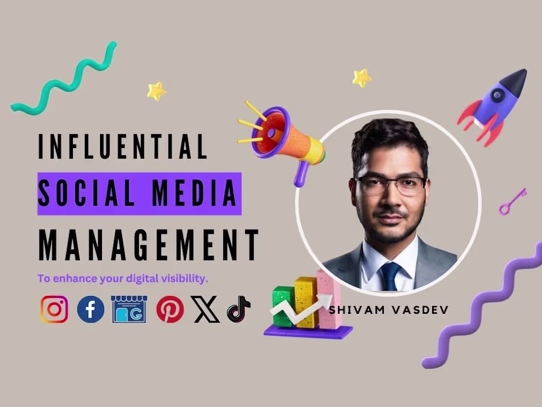 Cover image for I will be your monthly professional social media manager