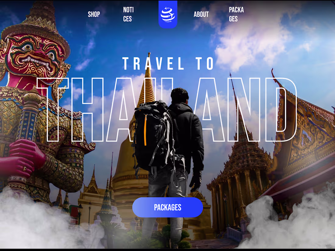 Cover image for Travel website design