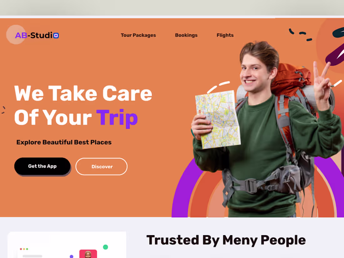 Cover image for travel agency website design