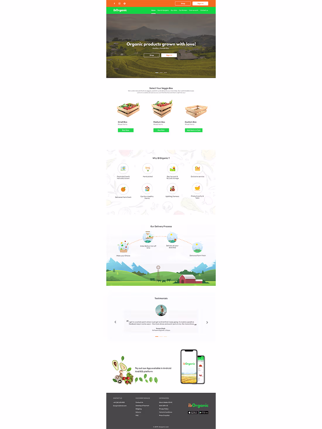 Cover image for ibOrganic - Website