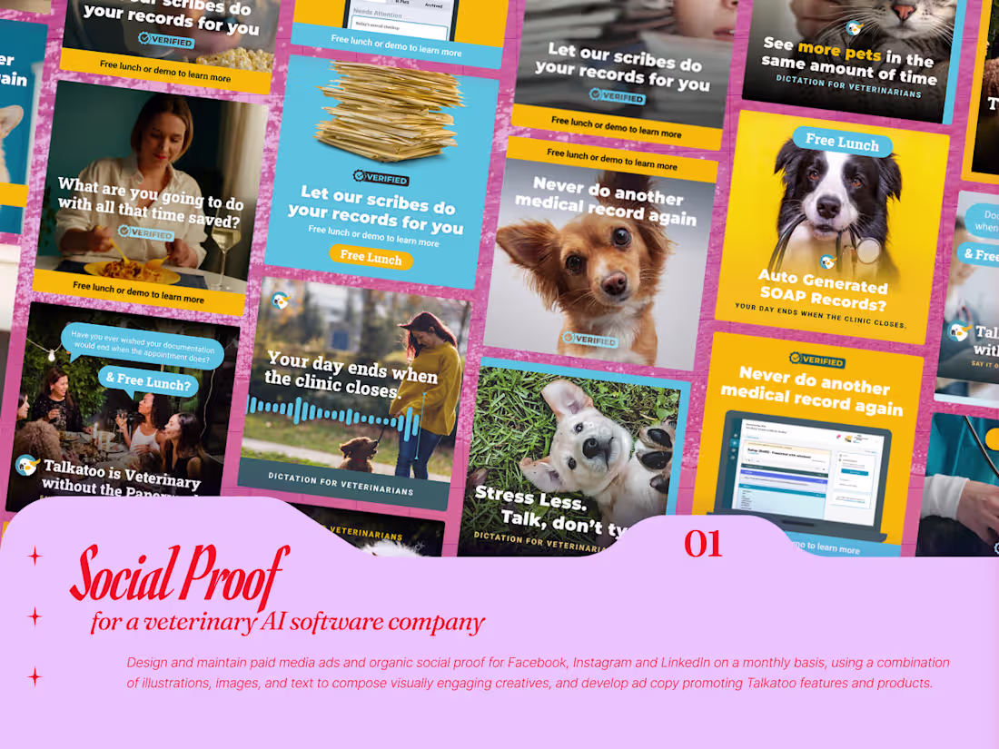Cover image for Social Proof for a Veterinary AI Software Company