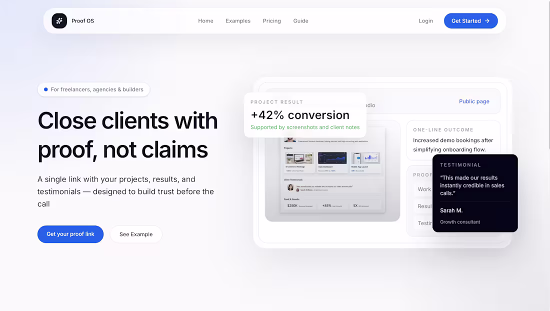 Cover image for Proof OS is a lightweight