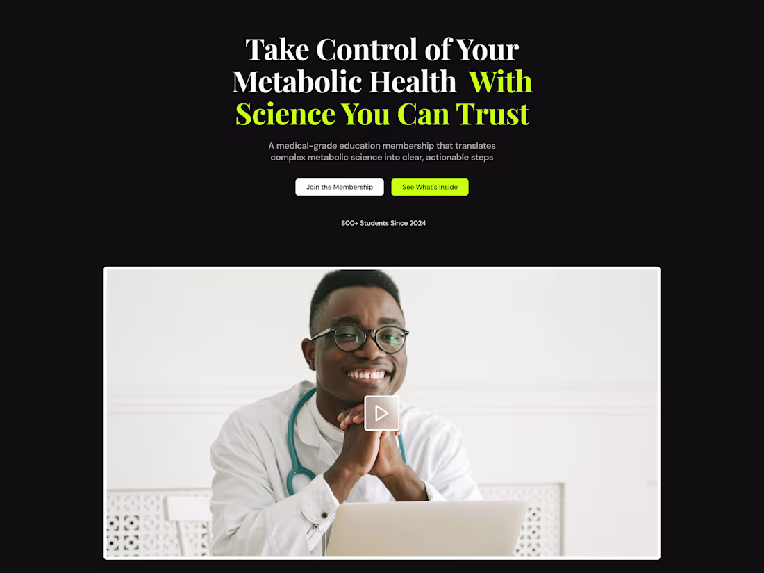 Cover image for Kajabi Metabolic Health Membership Platform