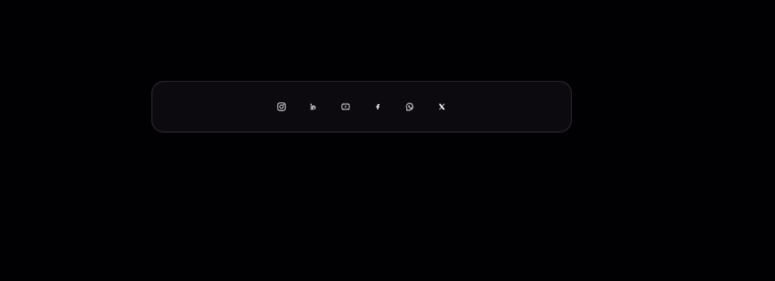 Cover image for Modern Responsive Social Media Footer with Smooth Animations