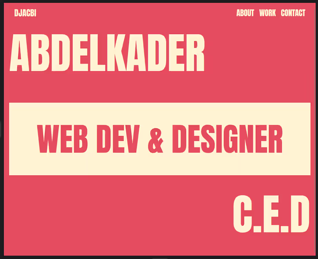 Cover image for Minimal portfolio design