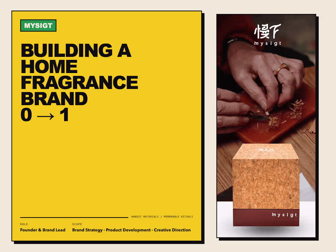 Cover image for MYSIGT — Building a Home Fragrance Brand from 0 to 1