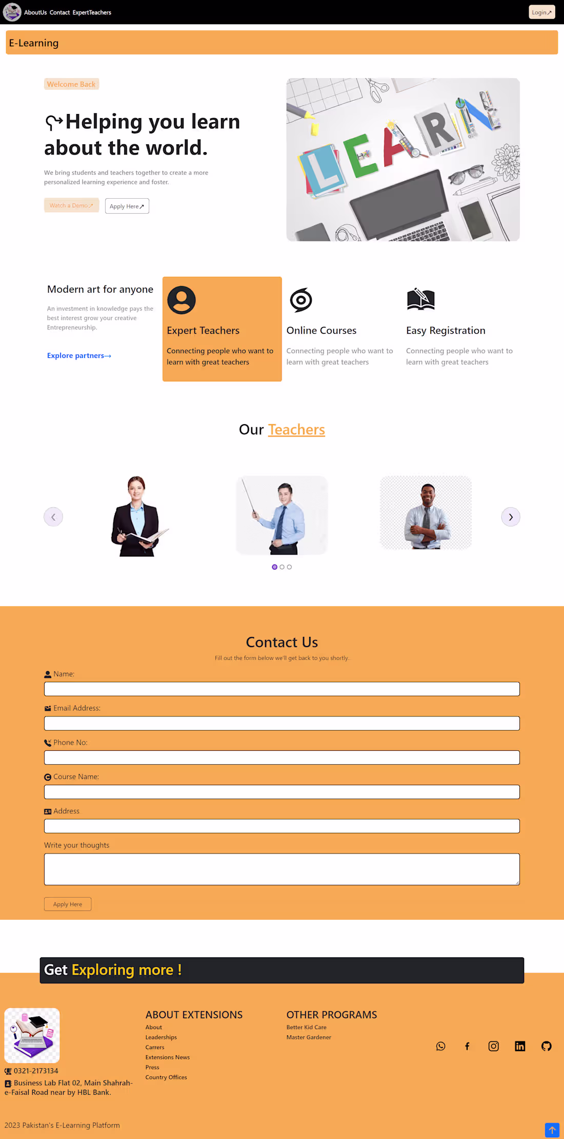Cover image for E-Learning APP