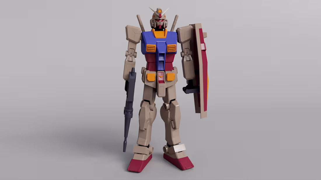 Cover image for RX-78-2 Gundam
Modeling is done in