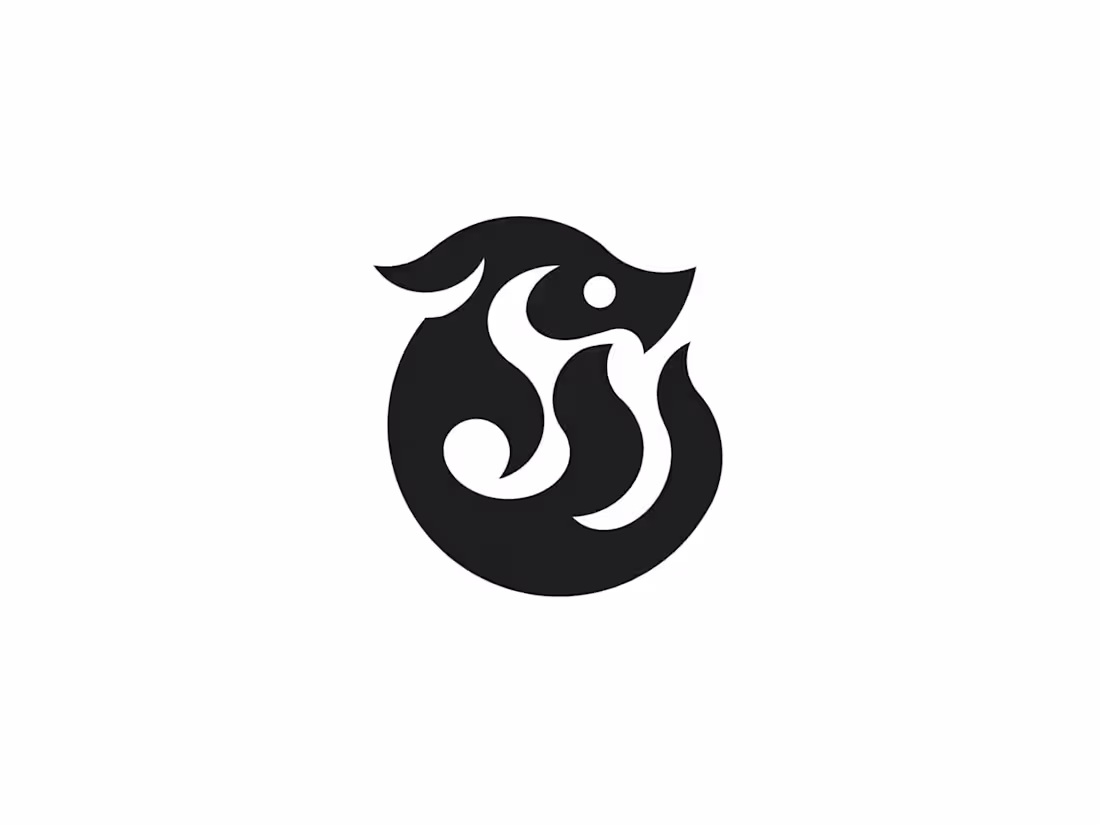 Cover image for Fire dragon mythical creature logo captures the fierce energ...