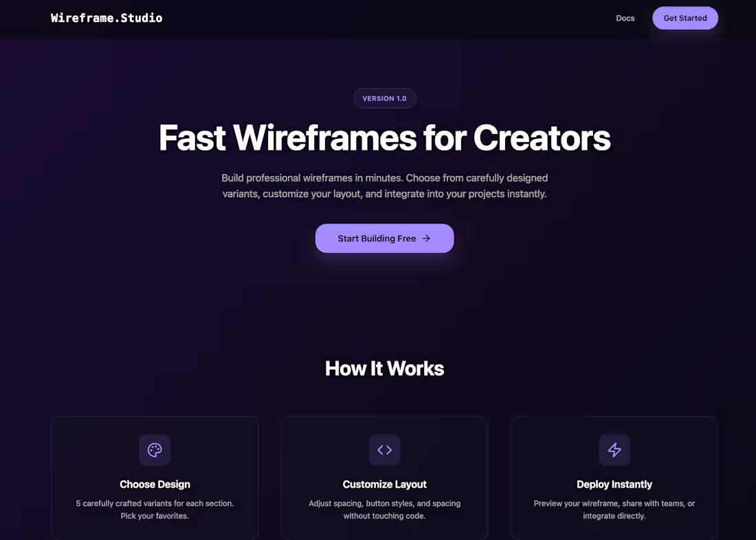 Cover image for Wireframe.studio — Wireframing Tool
