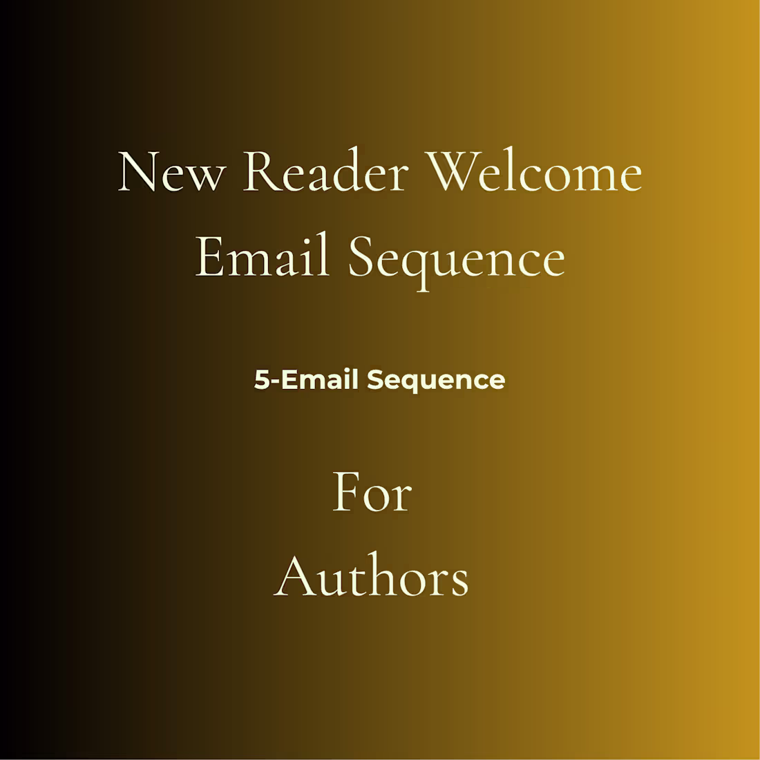 Cover image for New Reader Welcome Email Sequence for Authors