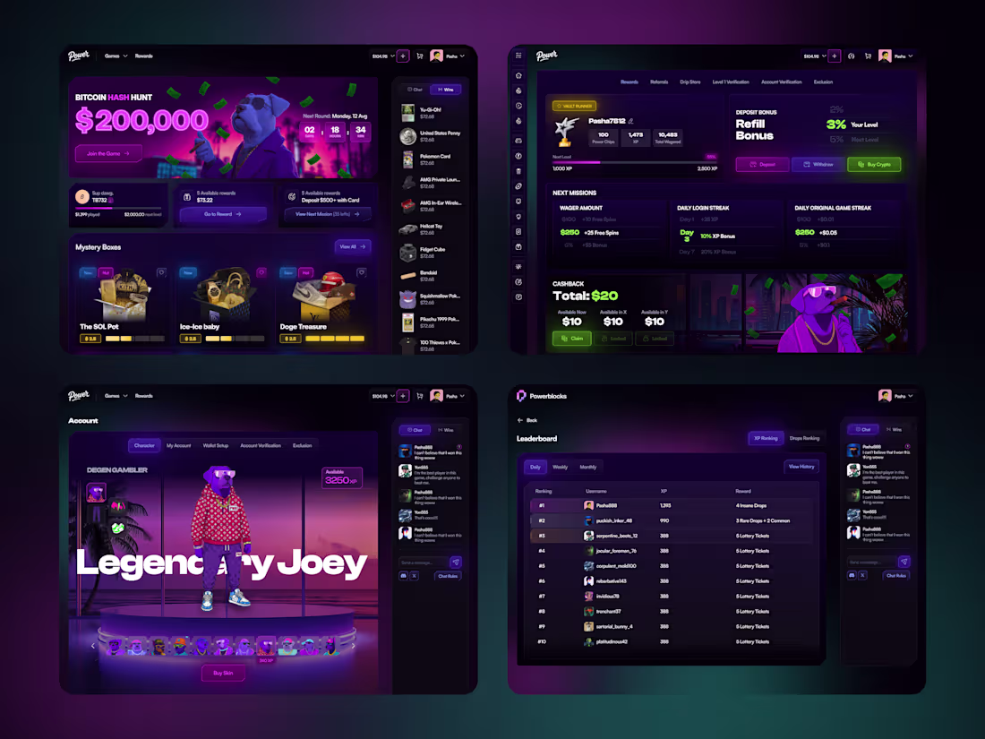 Cover image for Web3 Gaming & Rewards Platform Dashboard
