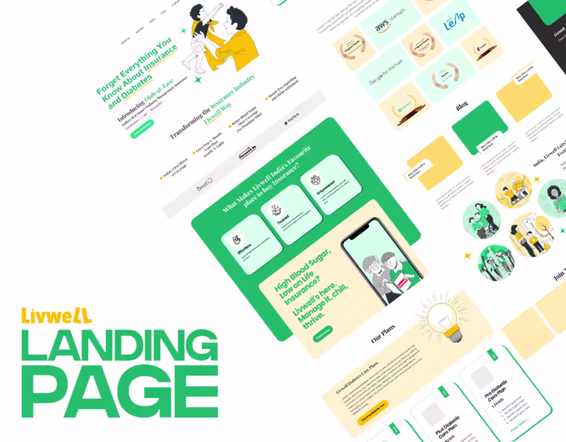 Cover image for Landing Page UI : Livwell