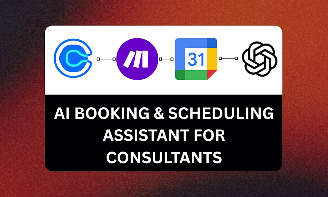 Cover image for AI Booking & Scheduling Assistant