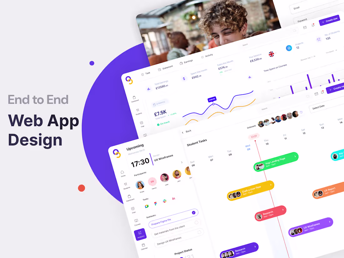 Cover image for Full Web App UX/UI Design – Clean, Scalable, and Dev-Ready