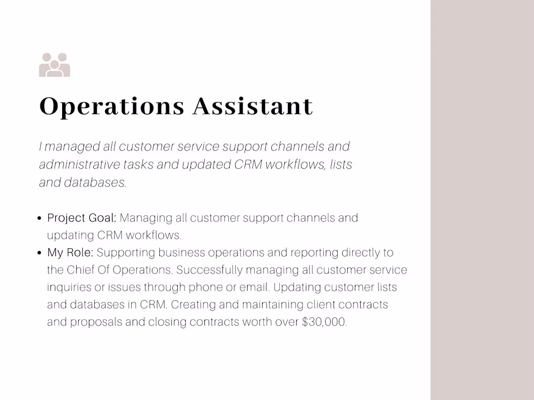 Cover image for Operations Assistant