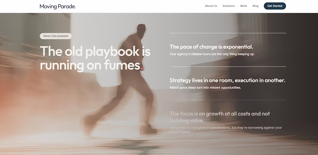 Cover image for Moving Parade Website Design and Build