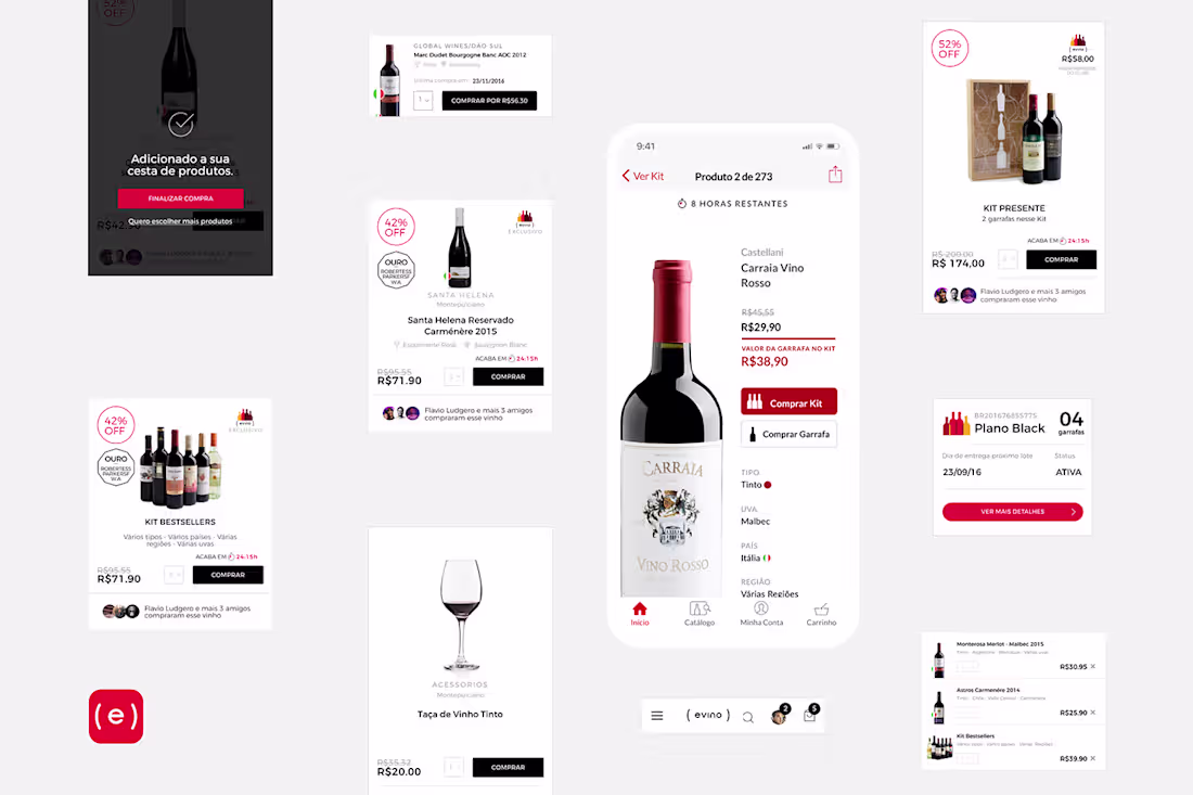 Cover image for ( evino ) Website & iOS App