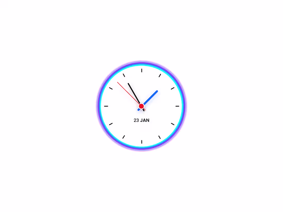 Cover image for Alarm Watch Animation (Turn on sound)
